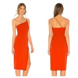 Lovers and Friends Lazo Midi Dress - Blood Orange